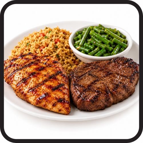 Texas Roadhouse Grilled BBQ Chicken & Sirloin