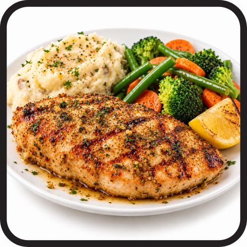 Texas Roadhouse Herb Crusted Chicken Dinner